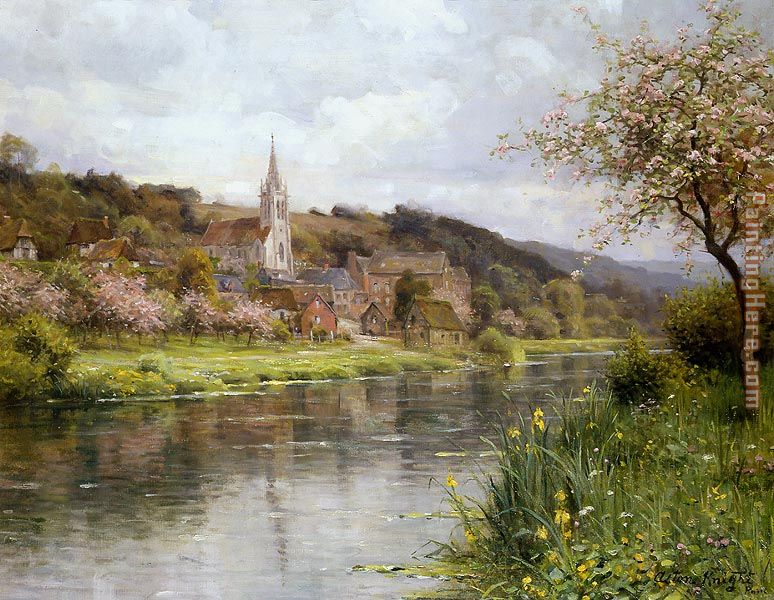 Along the Seine painting - Louis Aston Knight Along the Seine art painting